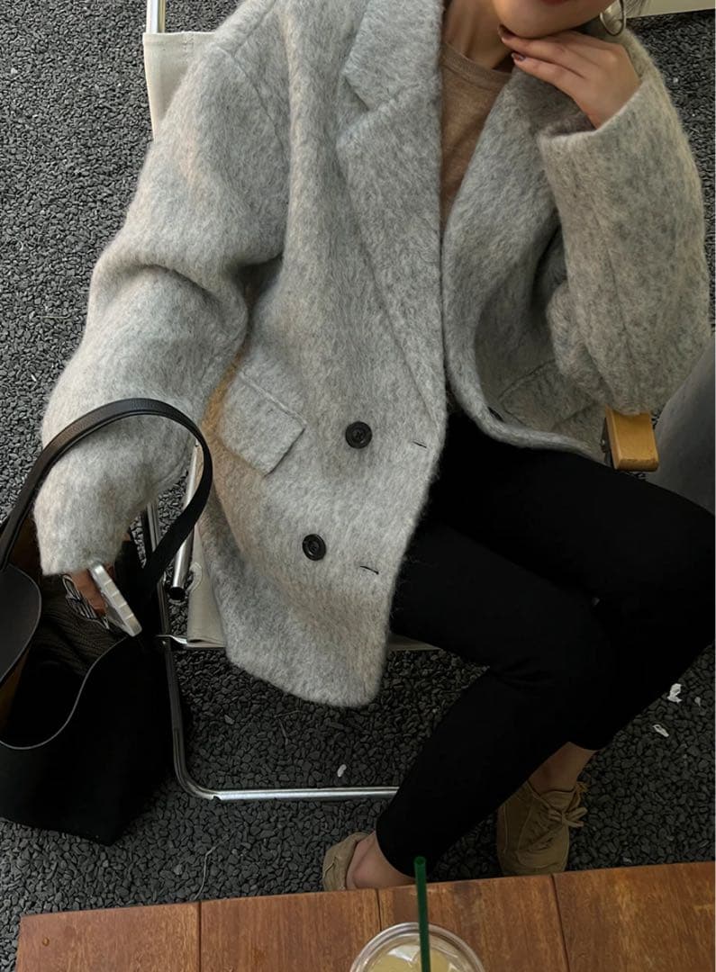 gypsophila ミドル丈オーバーサイズシャギーコート