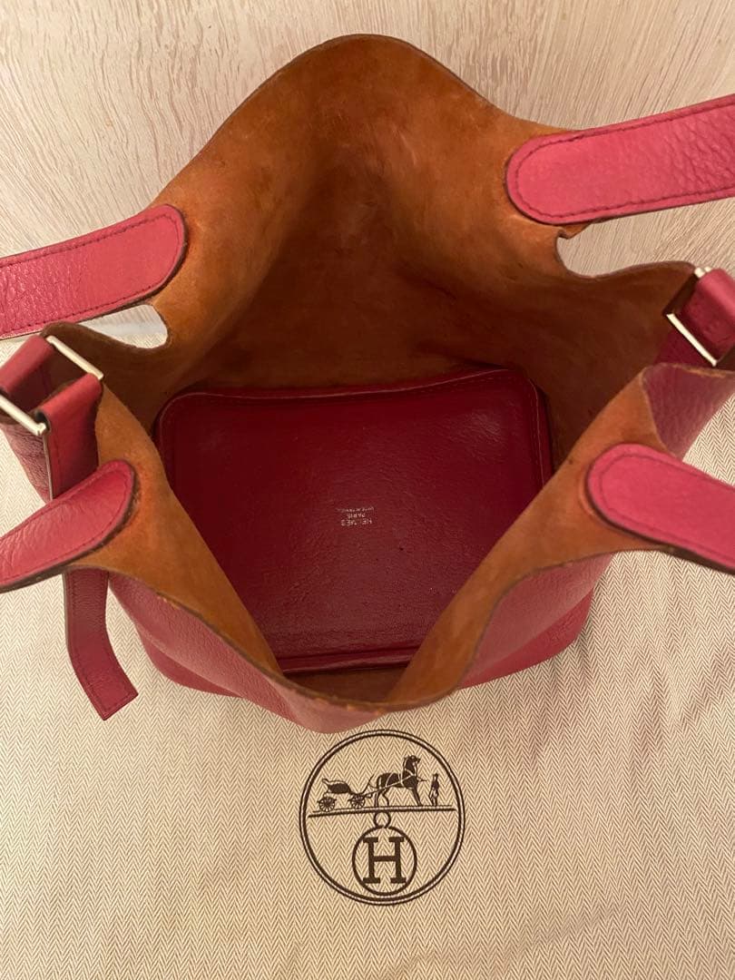 エルメスピコタン ローズショッキング×アニスグリーン