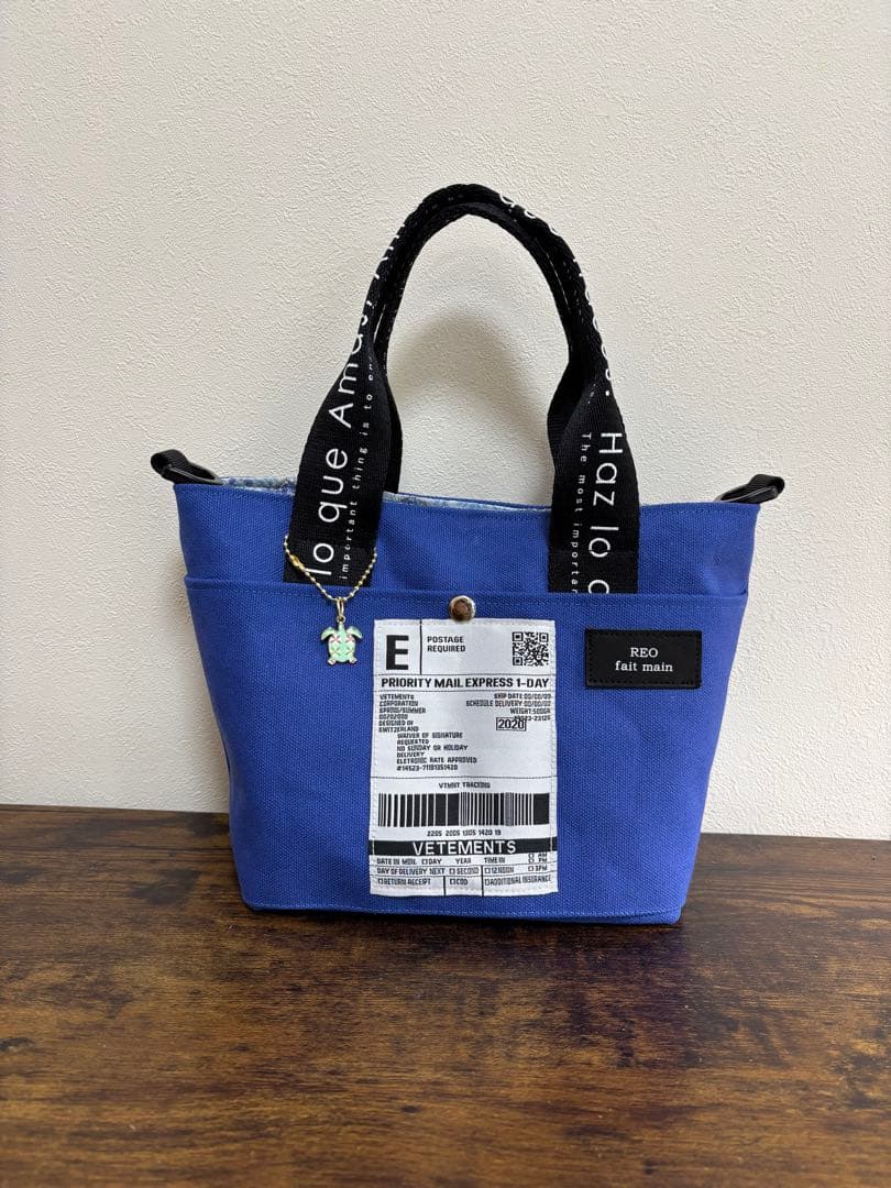 REO fait main 帆布バッグ