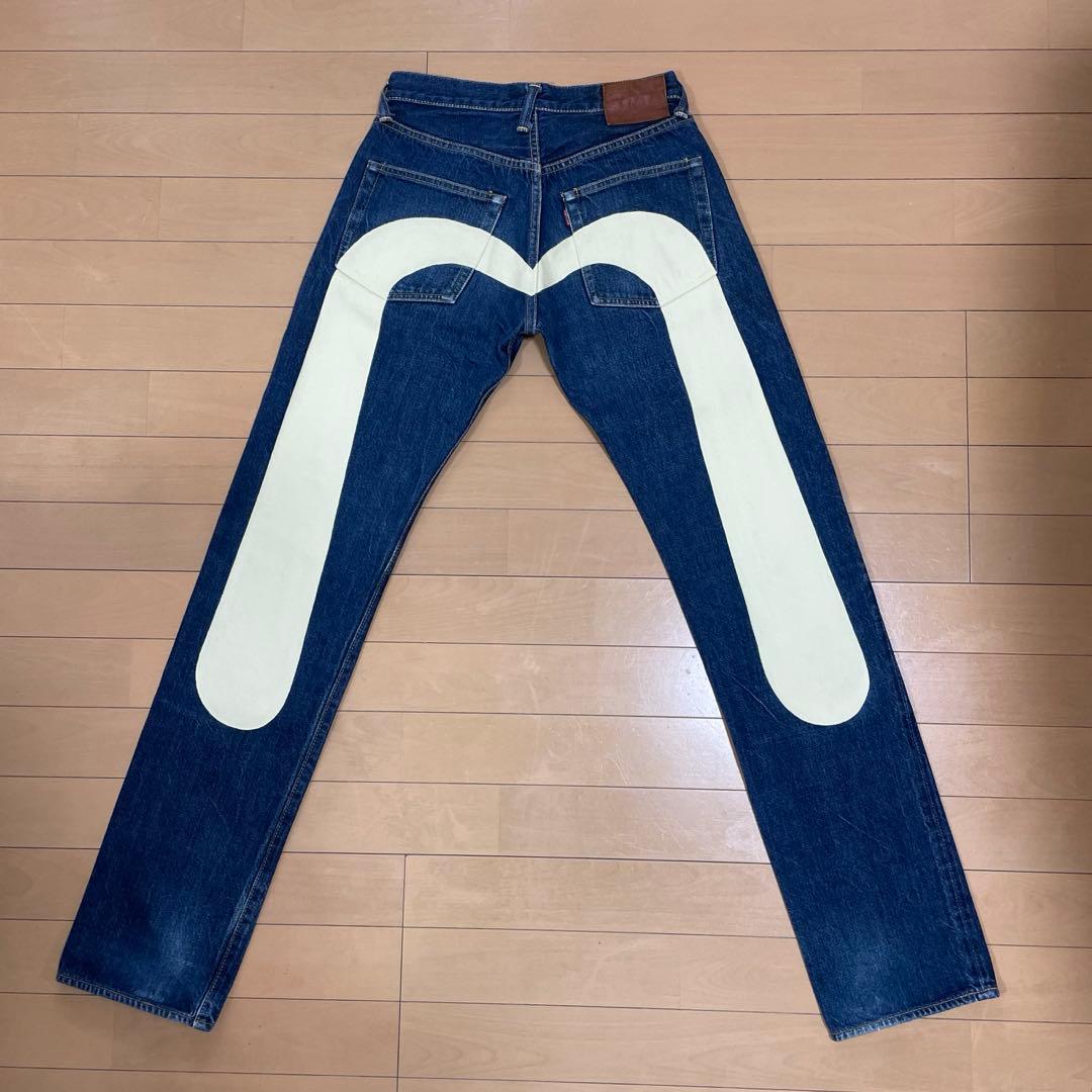 EVISU No.1 Lot.2000 W30×35 ホワイト大黒　日本製カモメ