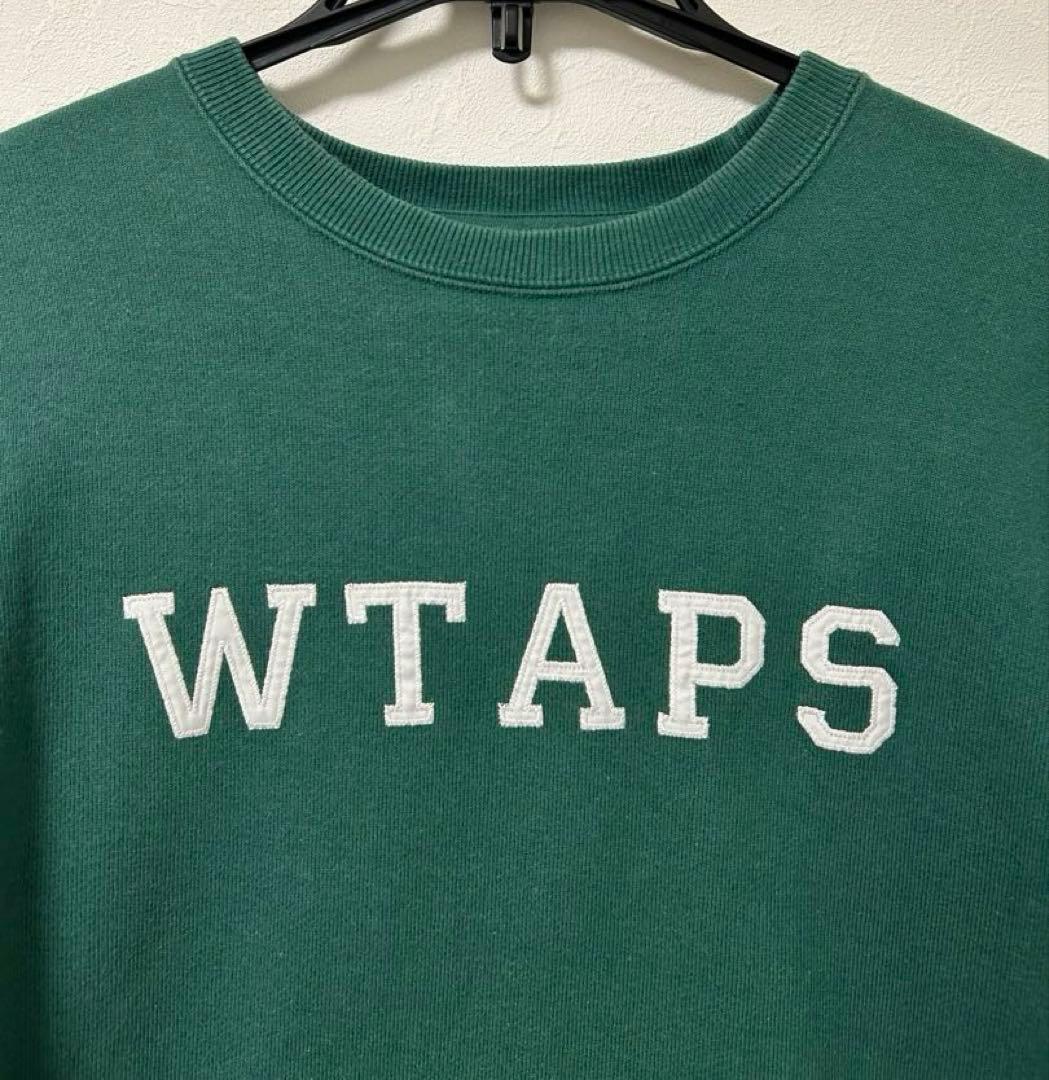 WTAPS スウェット　刺繍ロゴ　COTTON