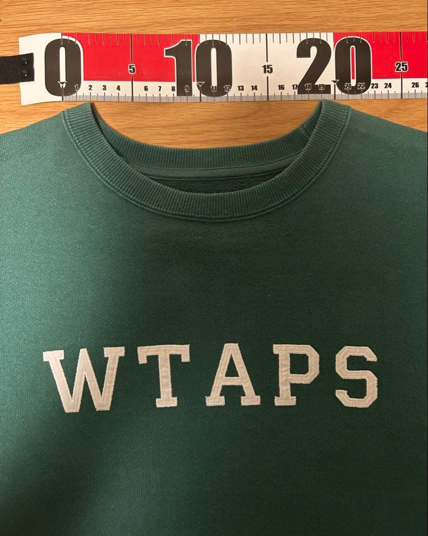 WTAPS スウェット　刺繍ロゴ　COTTON