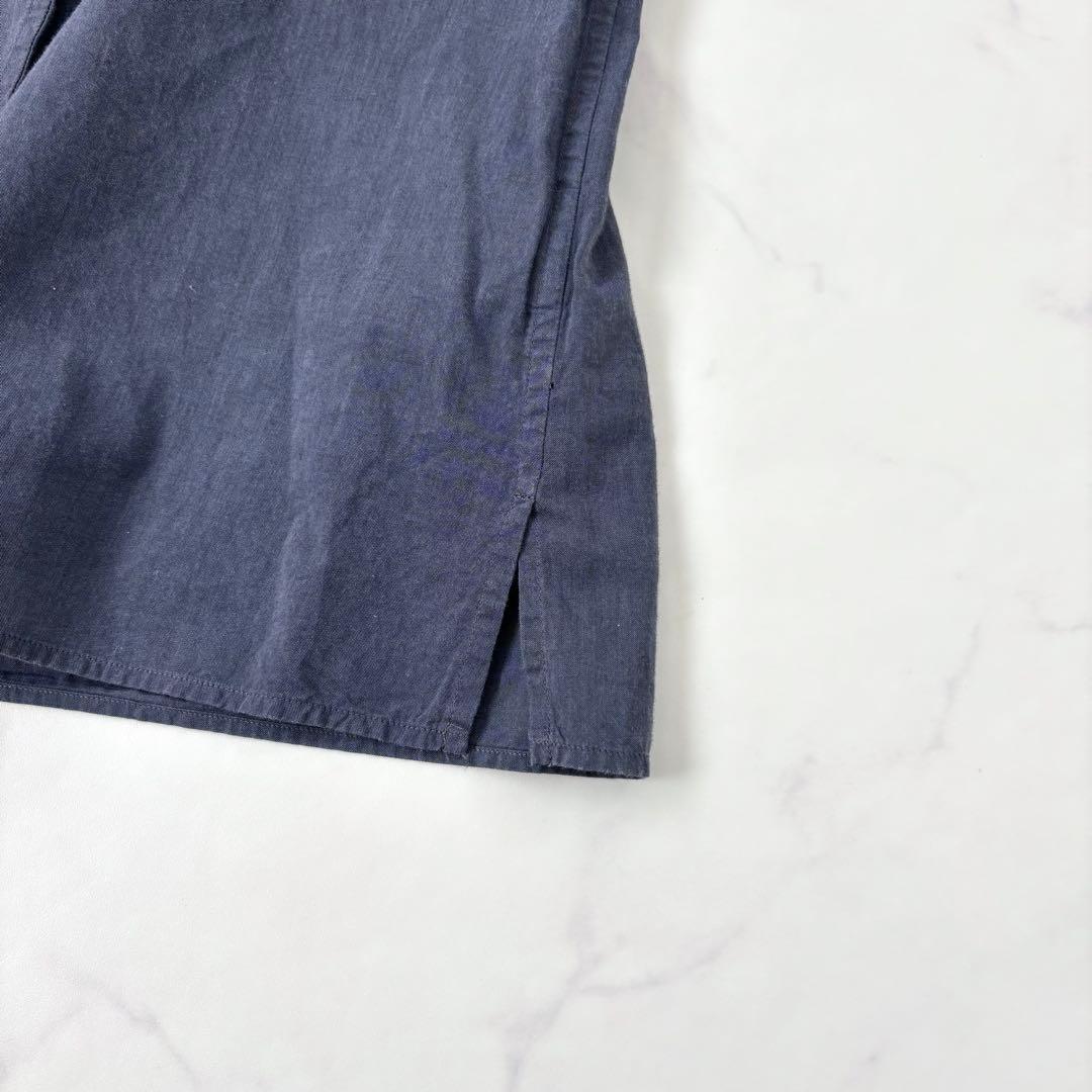 マーガレットハウエル ネッカチーフカラー コットンシャツ 長袖 L 日本製