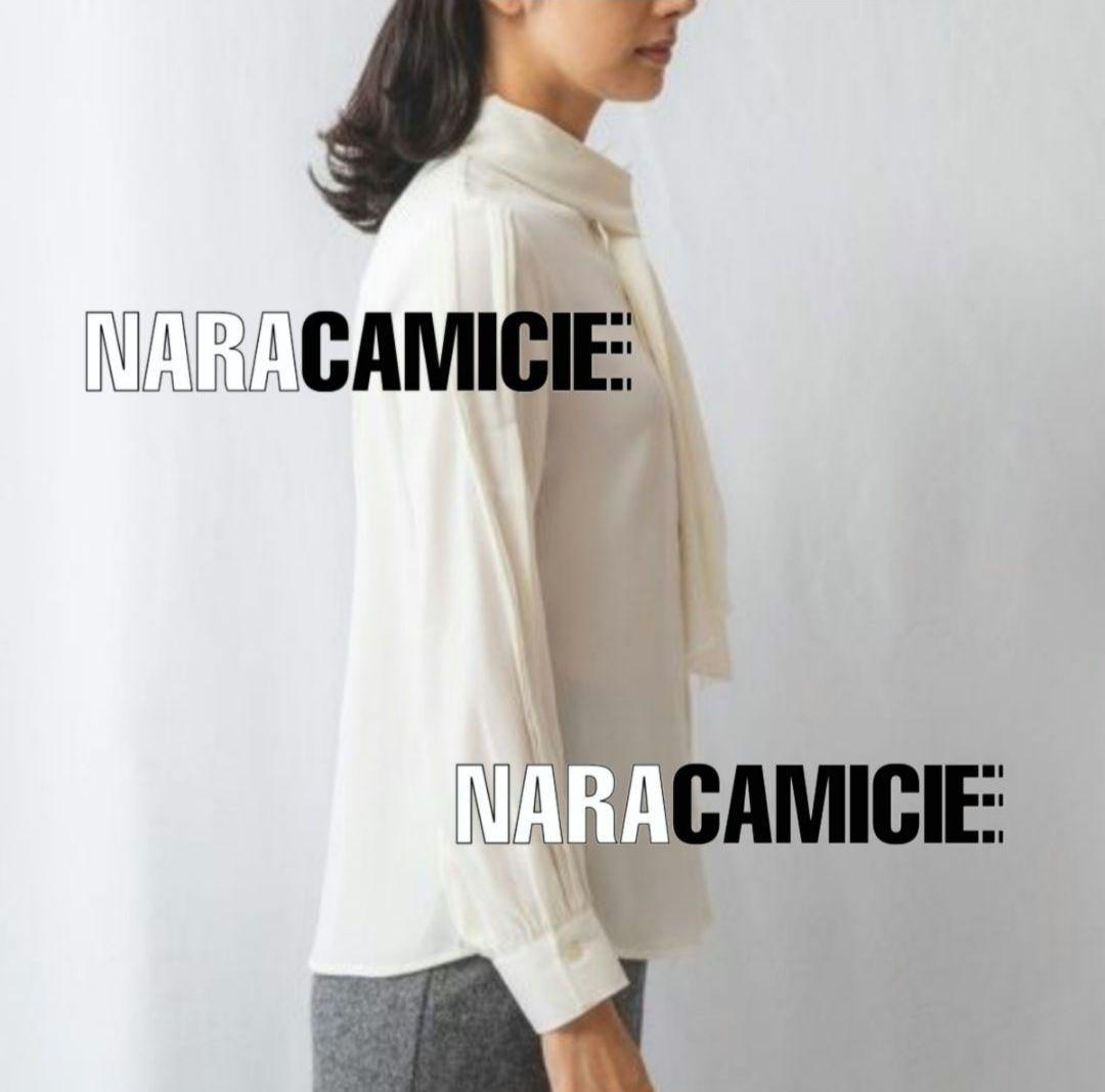 【ミッキー】ナラカミーチェ♦️セレモニー✨無地ボウタイ風ブラウス