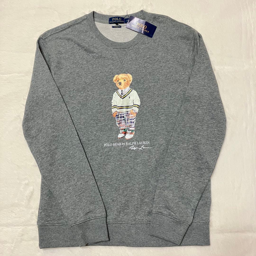 【タグ付き】POLO RALPH LAUREN ポロベア L グレー スウェット