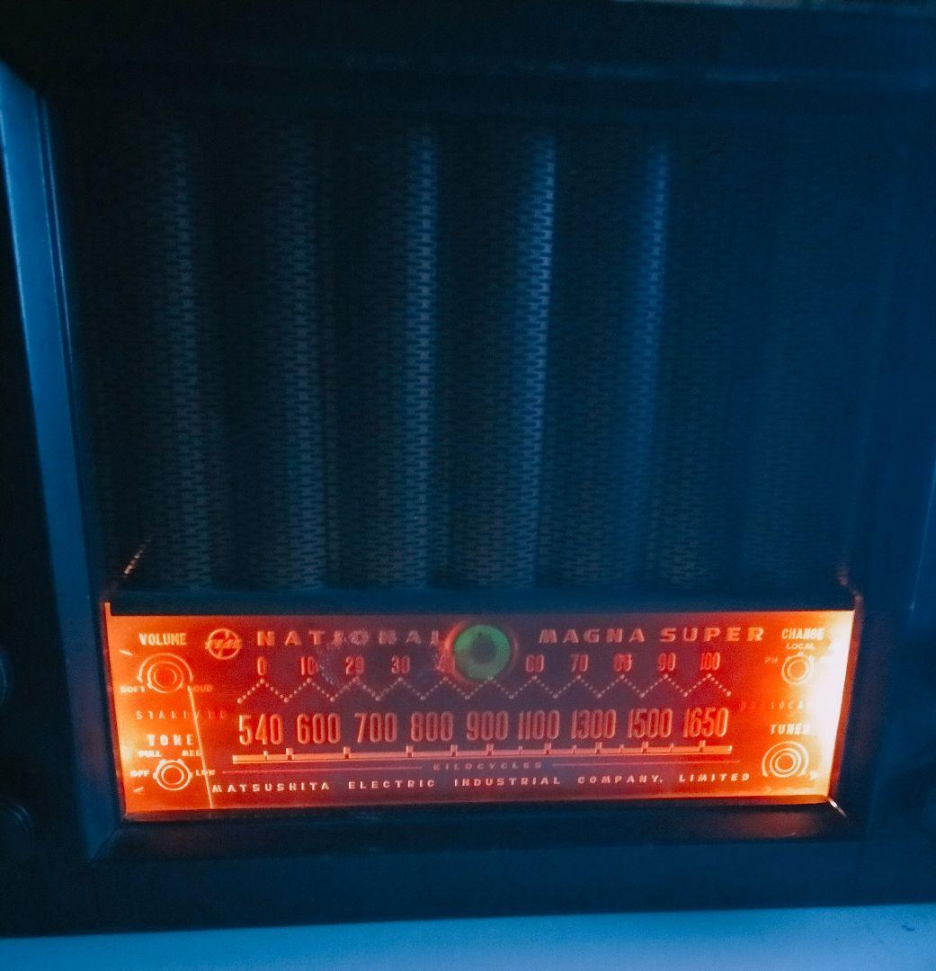 希少 ナショナル 真空管ラジオMAGNA SUPER BX-210 昭和レトロ