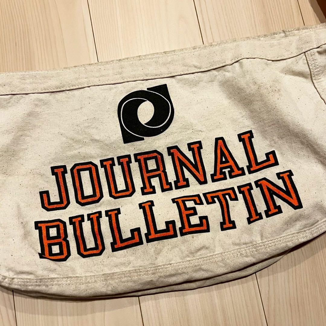 60s〜70s 両面プリント 染み込み ニュースペーパー バッグ 古着