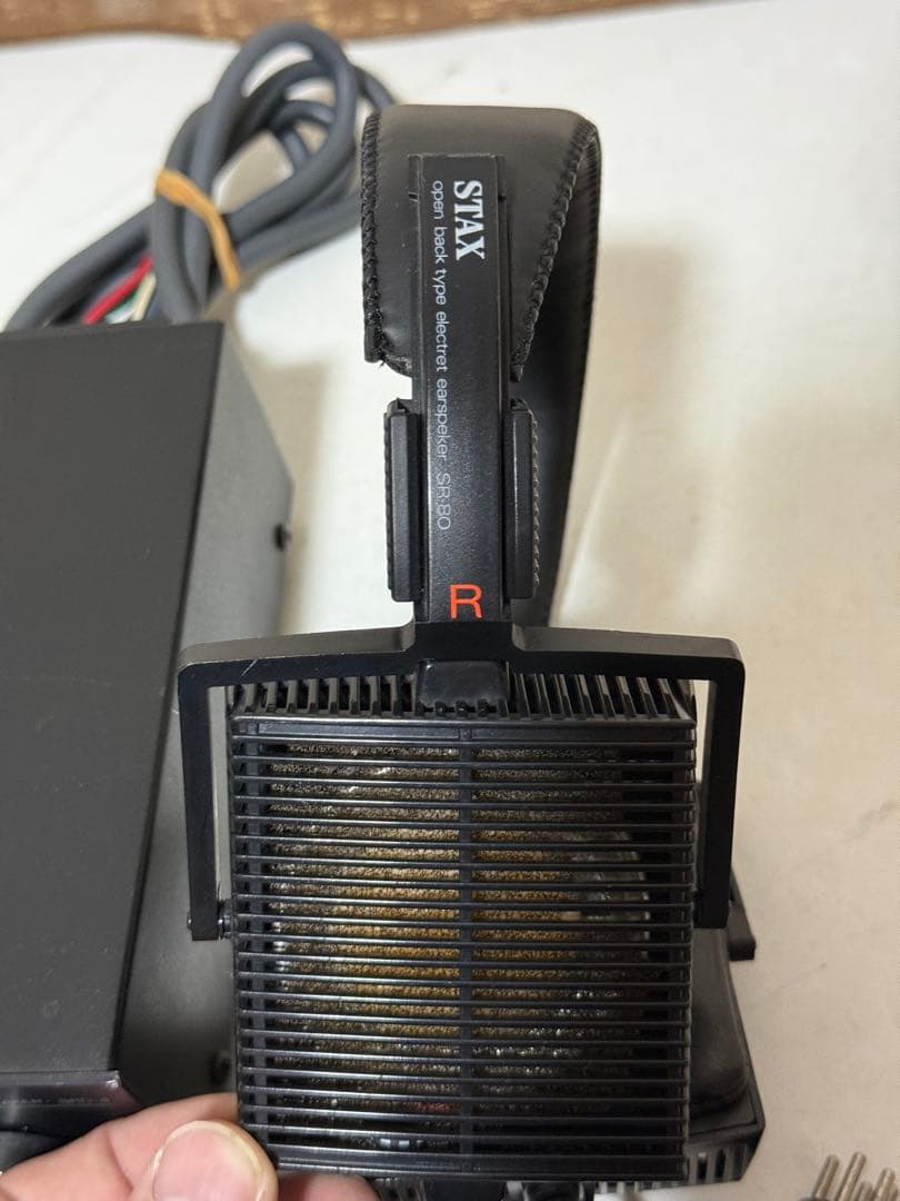 ジャンク品 STAX ADアダプター　ヘッドホンセット SRD-4 SR-80