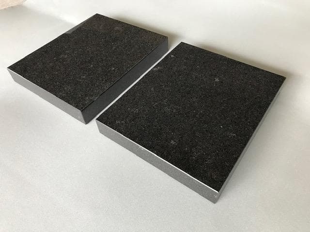 【おかさと～千桜～】天然黒御影石　特注オーディオボード　4面磨き　2枚