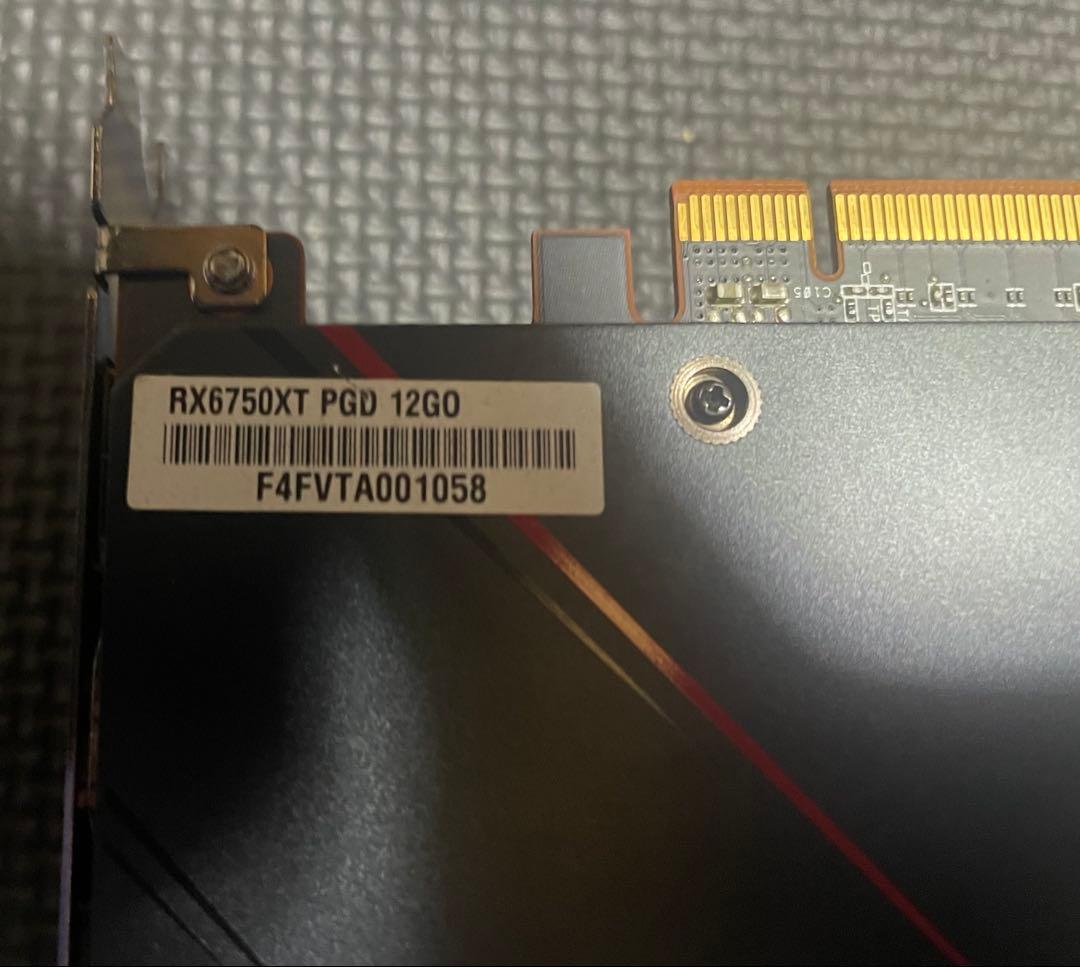 今だけ得【動作確認済み美品】ASRock RX 6750 XT PGD 12GO