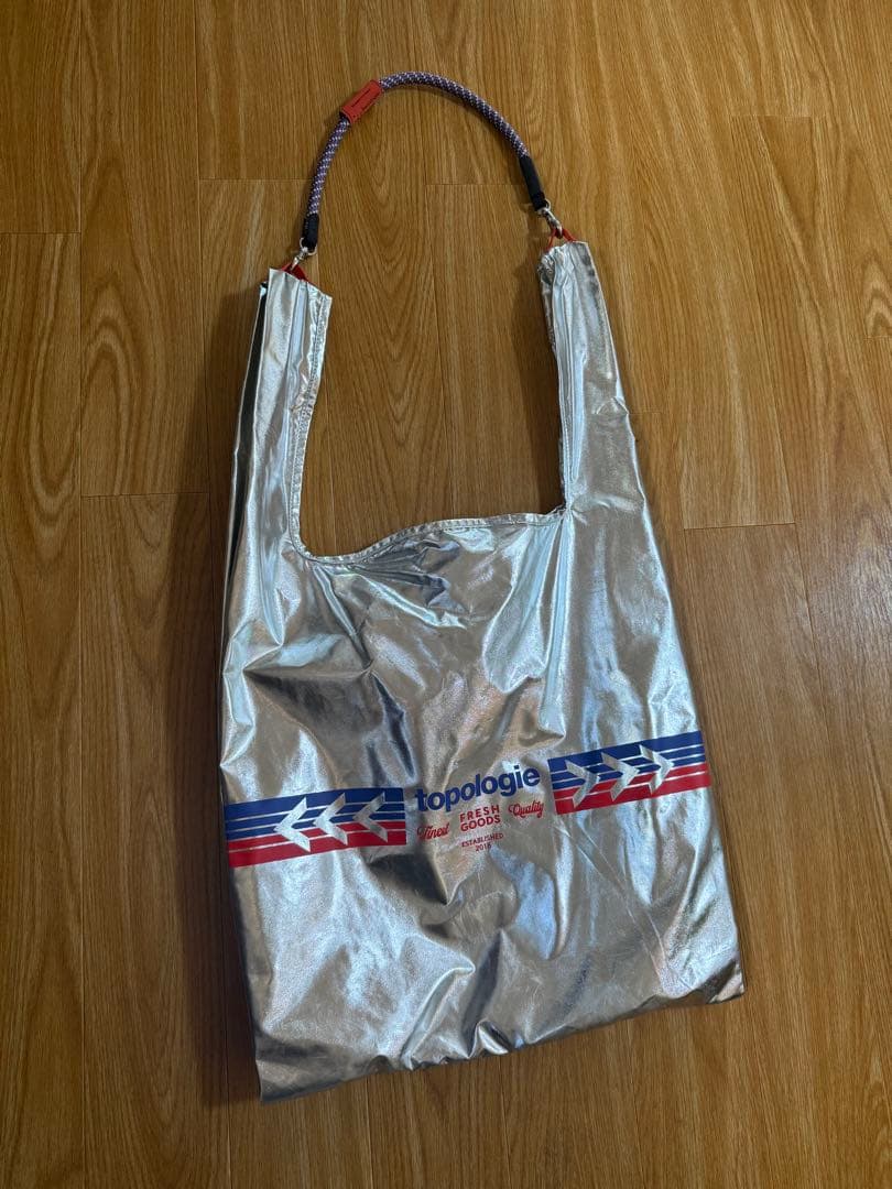 専用　topologie 完売 シルバー エコバッグ コンビニバック