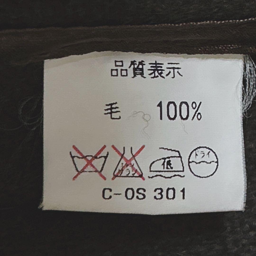 【ムーアブルック生地】英国製 オースチンリード 茶 ダッフルコート XL程度