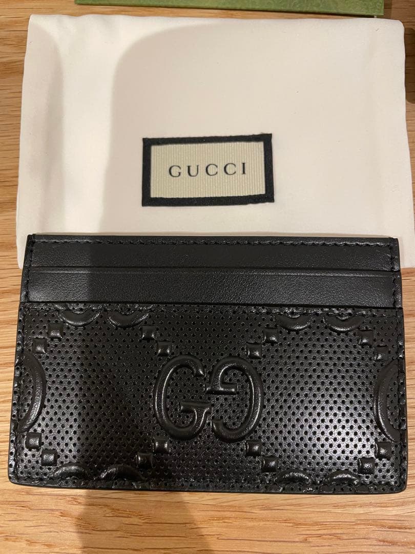 GUCCI 名刺入れ ブラック レザー 新品未使用