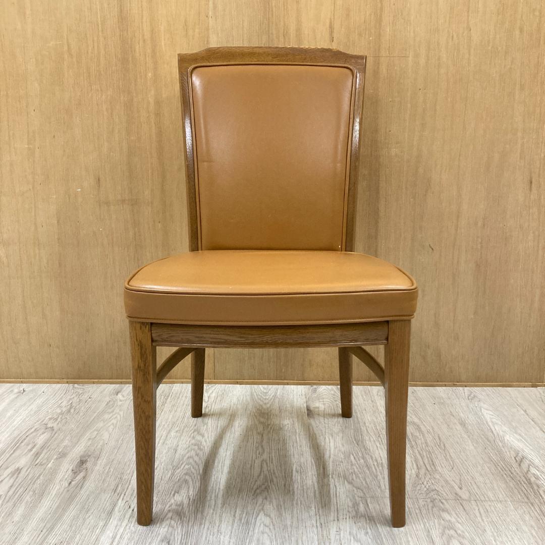 【カリモク】ドマーニ　本革　ダイニングチェア　ハイバック　椅子　A
