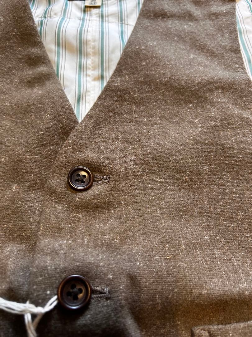 Dry Bones ドライボーンズ　ウール混裏地つきベスト4 ポケット