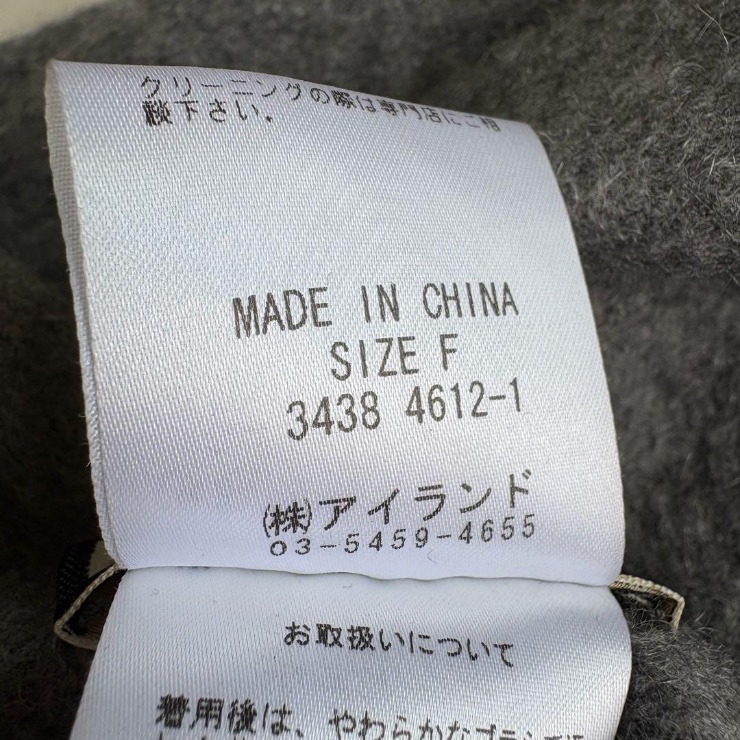 美品✨Diagram カシミヤ×FOXファー フードケープ ポンチョ グレー F