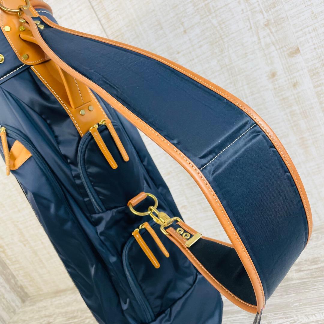 【美品】考英舎コウエイシャ　ハンドメイド　キャディバッグ　高密度ツイルナイロン
