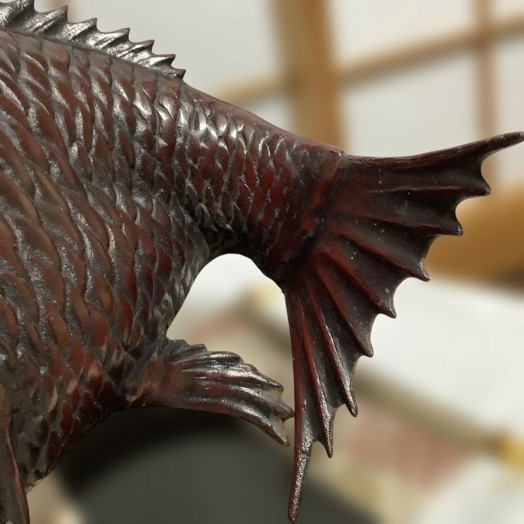 大ぶり‼️#鋳物　#鯛　置物　#縁起物 #金運　#運気