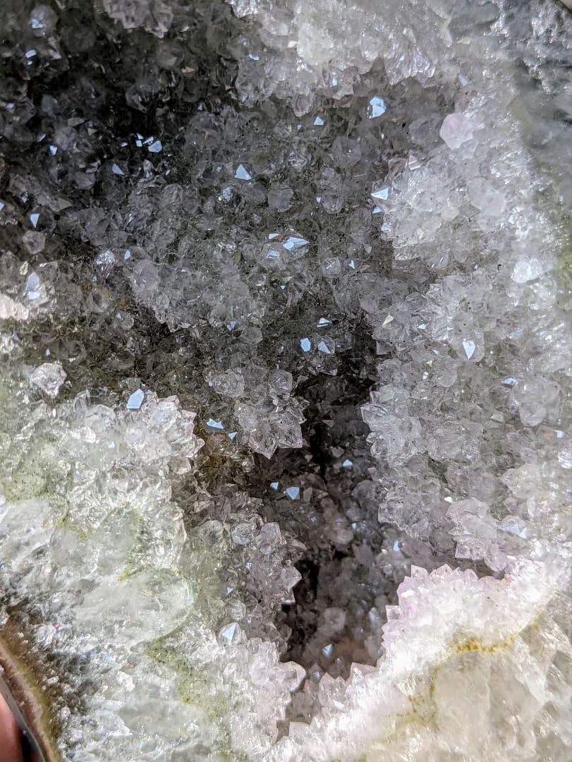 希少　♡グリーンアメジスト♡　お花ドーム　瑪瑙