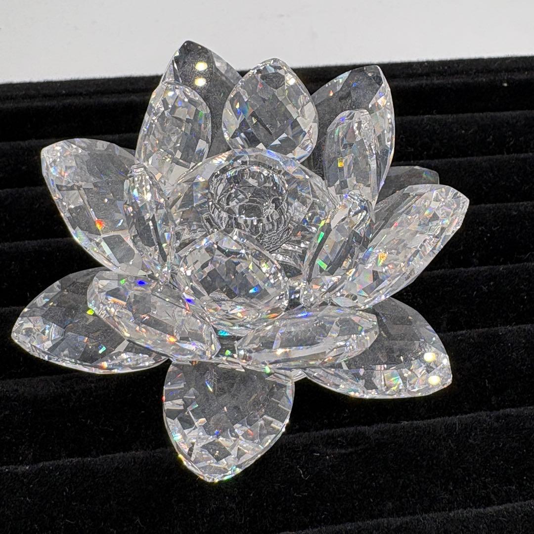 箱付き　スワロフスキー クリスタル　オブジェ　　キャンドルスタンド　NO.178