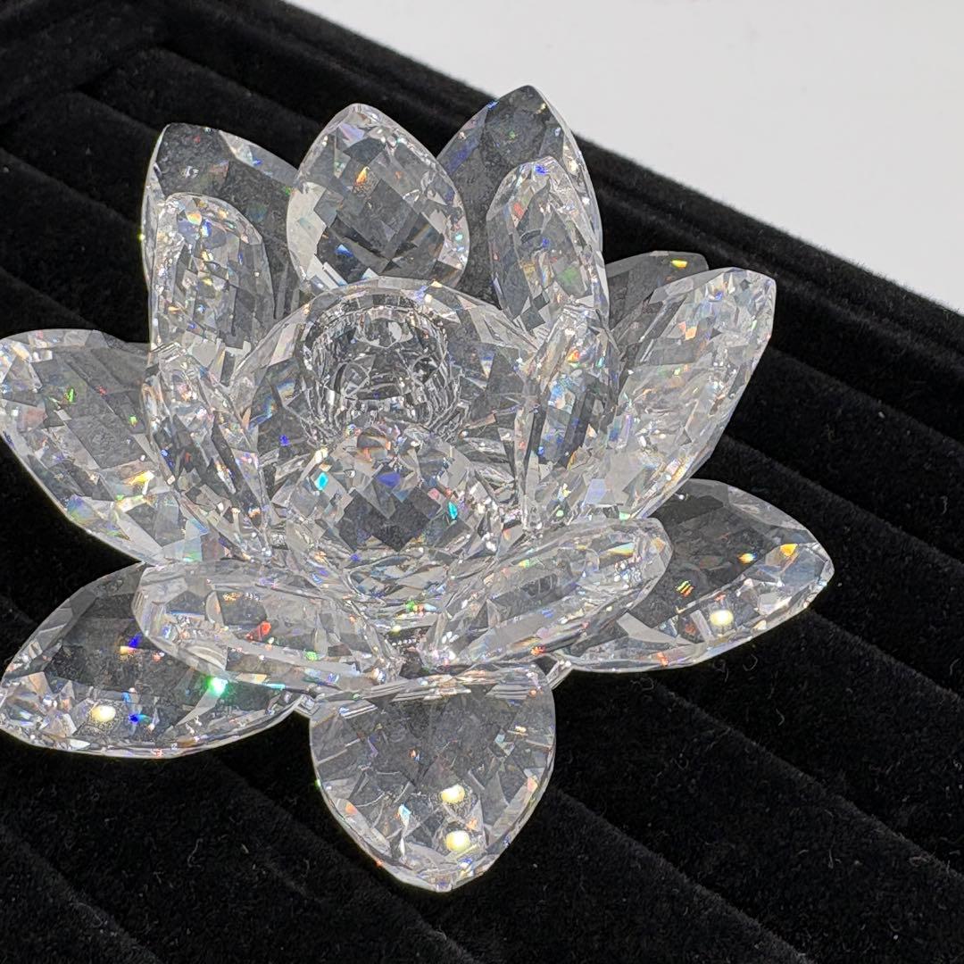 箱付き　スワロフスキー クリスタル　オブジェ　　キャンドルスタンド　NO.178