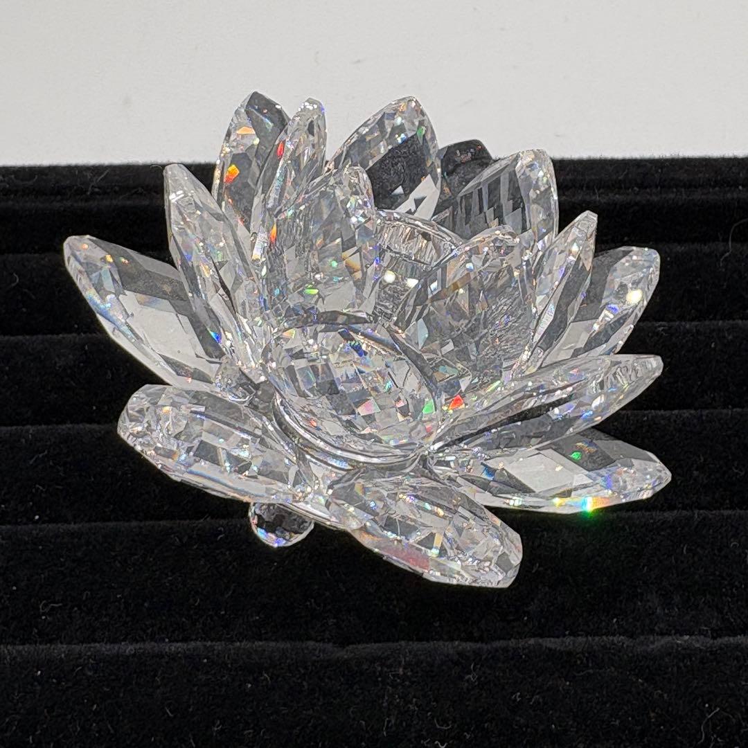 箱付き　スワロフスキー クリスタル　オブジェ　　キャンドルスタンド　NO.178