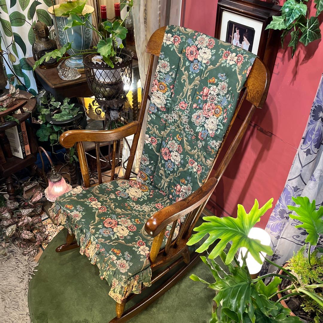 ひとみ　オールドヴィンテージ 飛騨産業　キツツキマーク ロッキングチェア