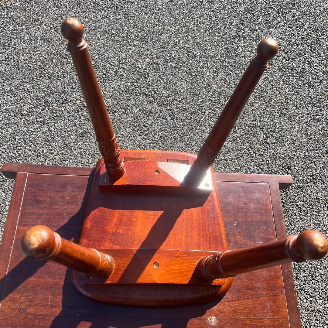 吉川商事 ダイニングチェア　アンティーク　葡萄彫刻　マホガニー材