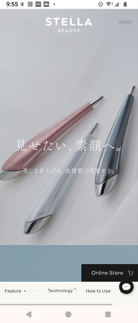 EMS美顔器 ステラボーテ ビューティフェイススティック