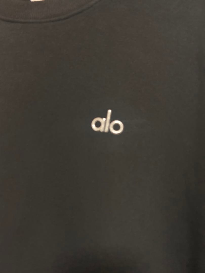 オ*ん様 alo ブラック スウェット ユニセックス　Mサイズ