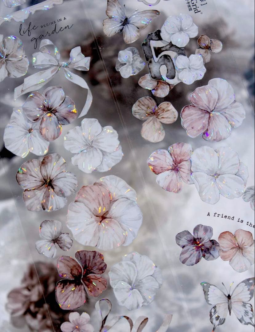 时间格子《迷棕》海外マスキングテープ　マステ 【2389】