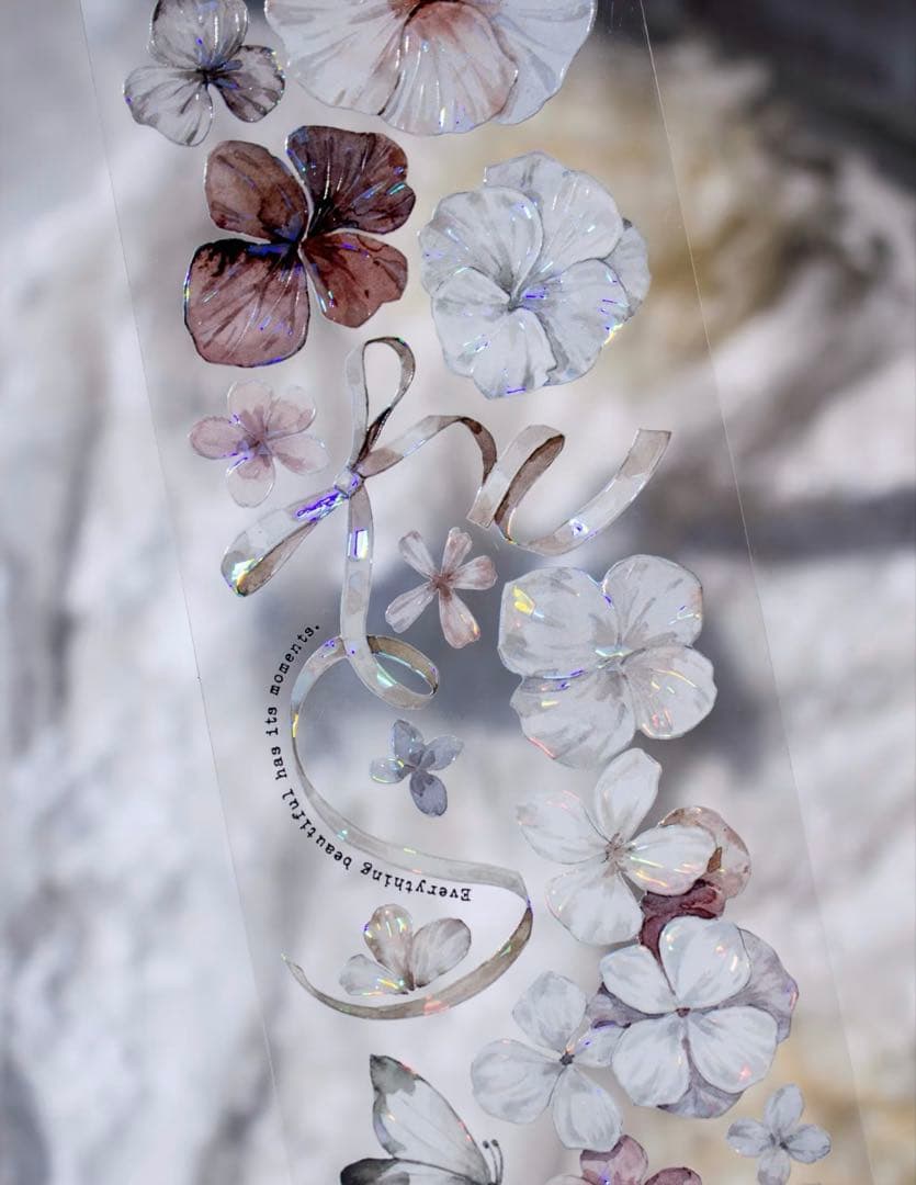 时间格子《迷棕》海外マスキングテープ　マステ 【2389】