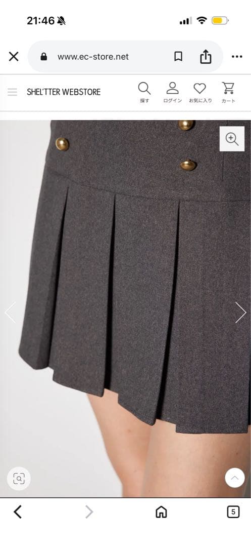 ★新品未使用★RIENDA GOLF コルセットプリーツスカート