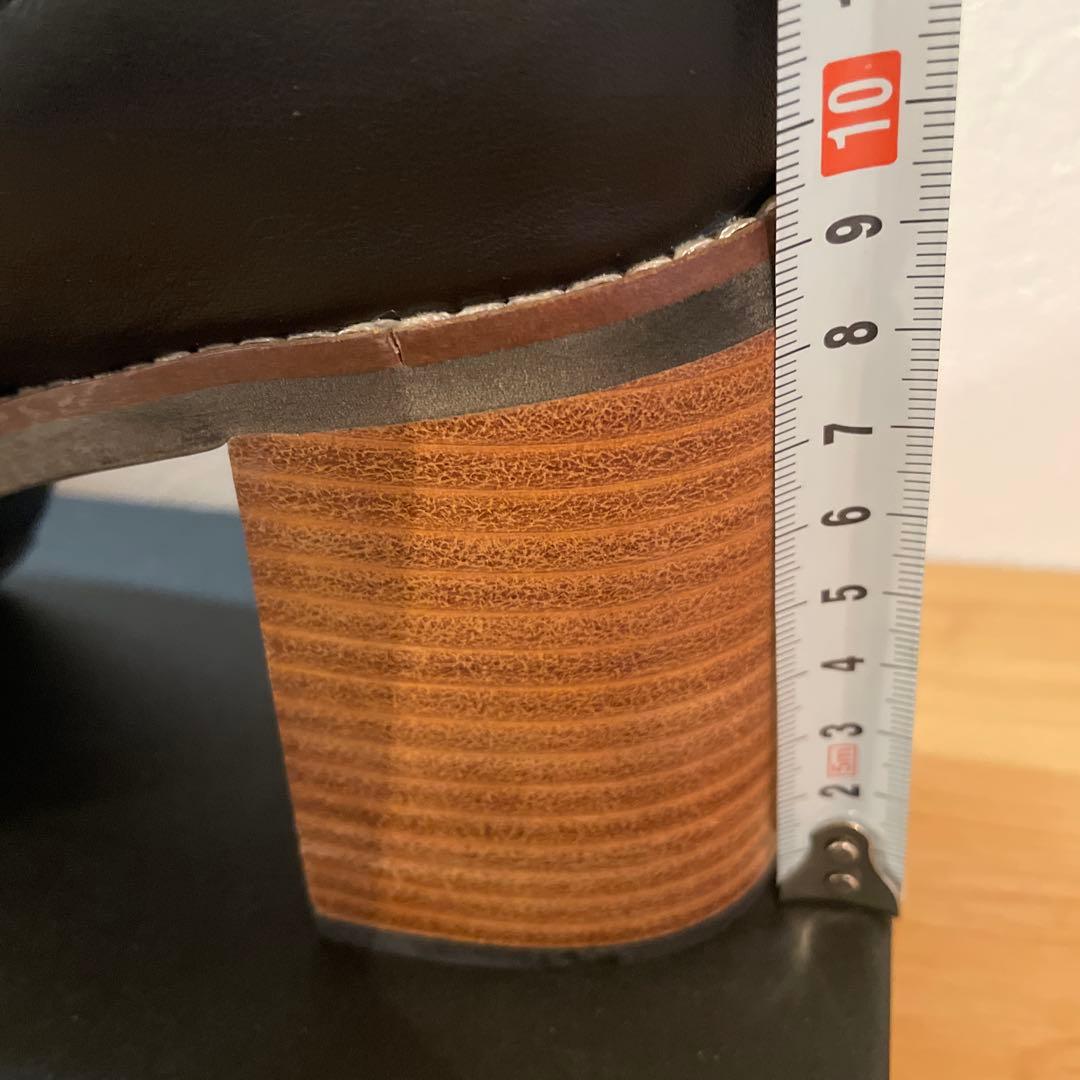 【美品】あしながおじさん サイドゴアブーツ 厚底 本革 レザー 1310117