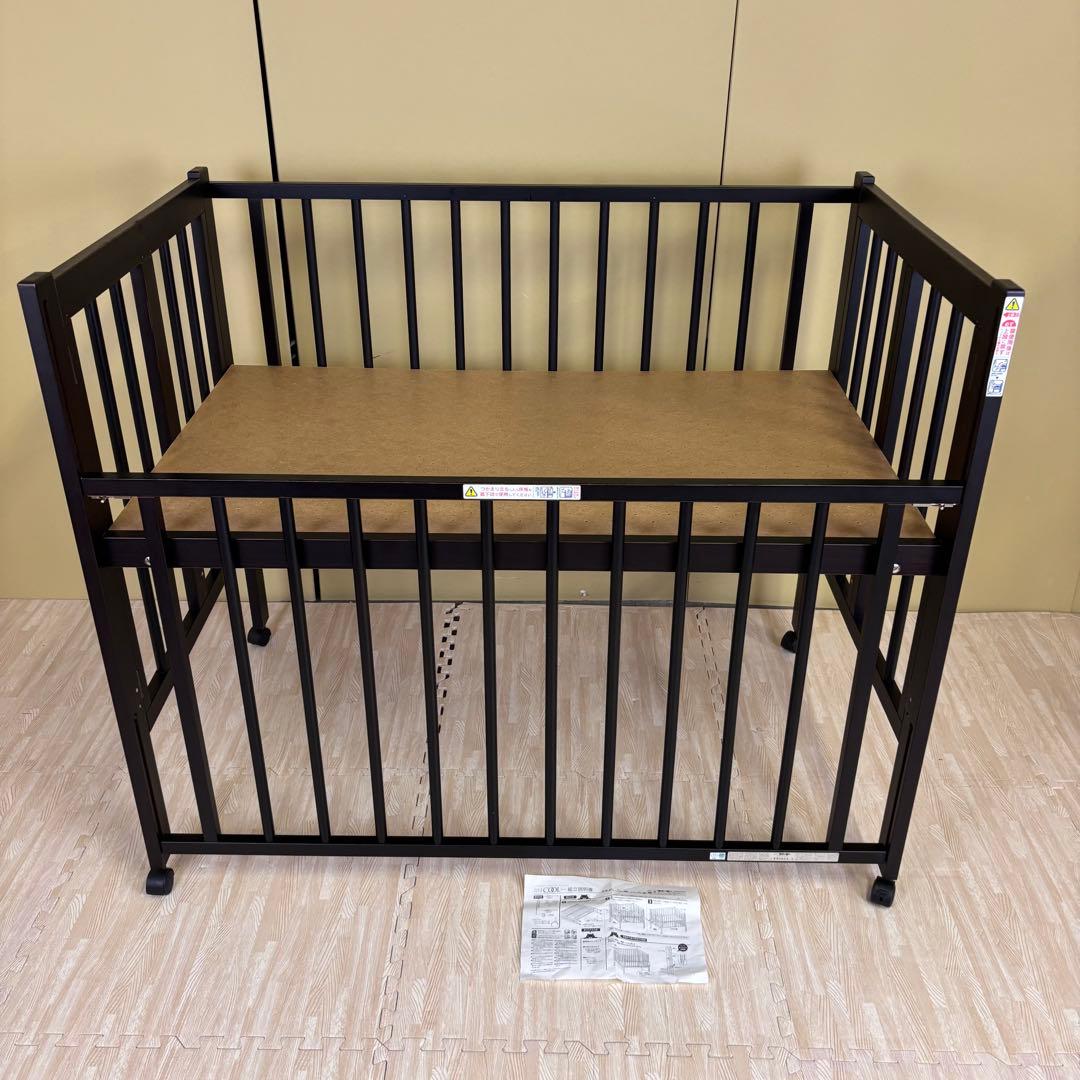 除菌清掃済　日本製　スリーピー　折畳　ワンタッチハイベッド　クール　濃いブラウン