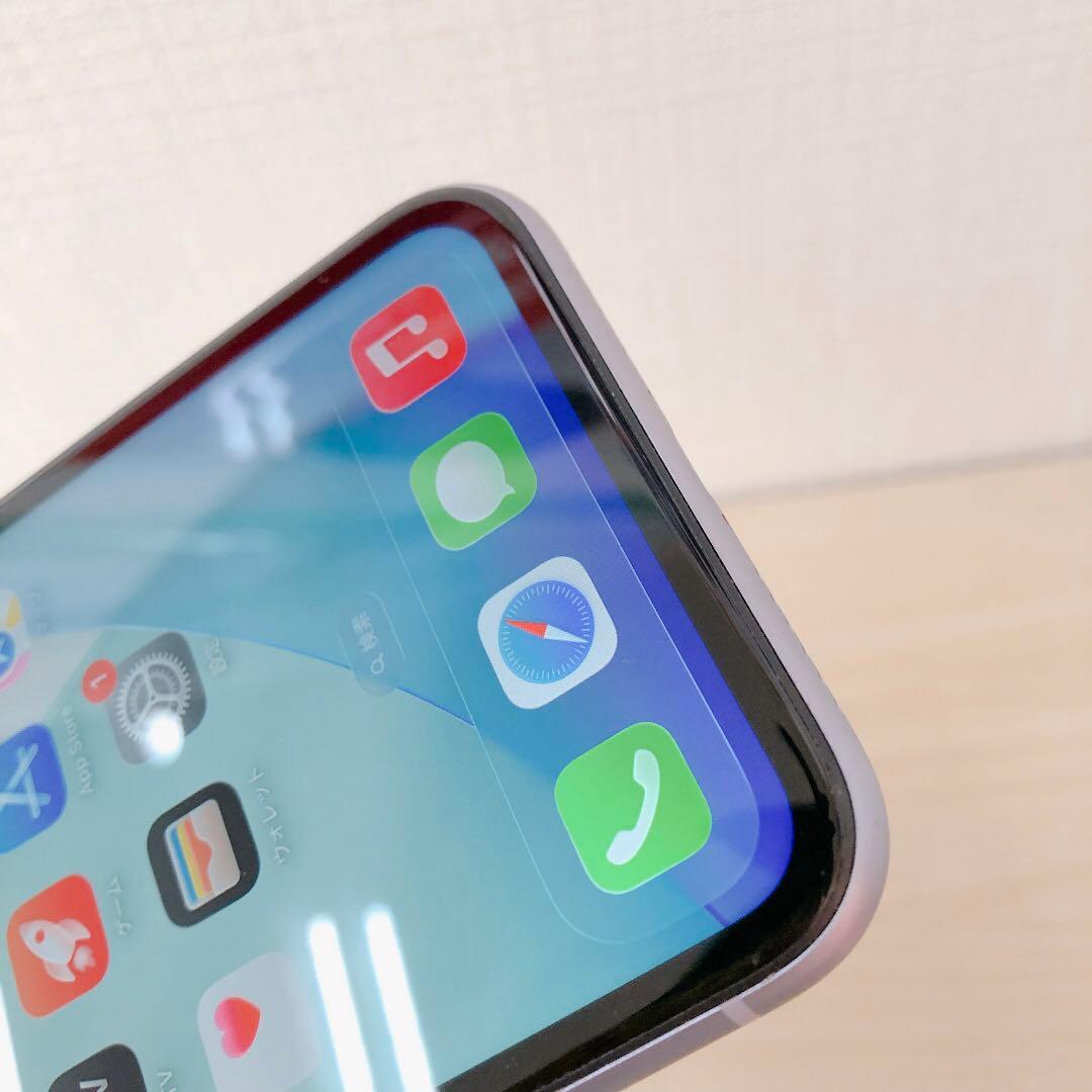 【訳アリ/残債なし】iPhone11 64GB SIMフリー パープル 1017