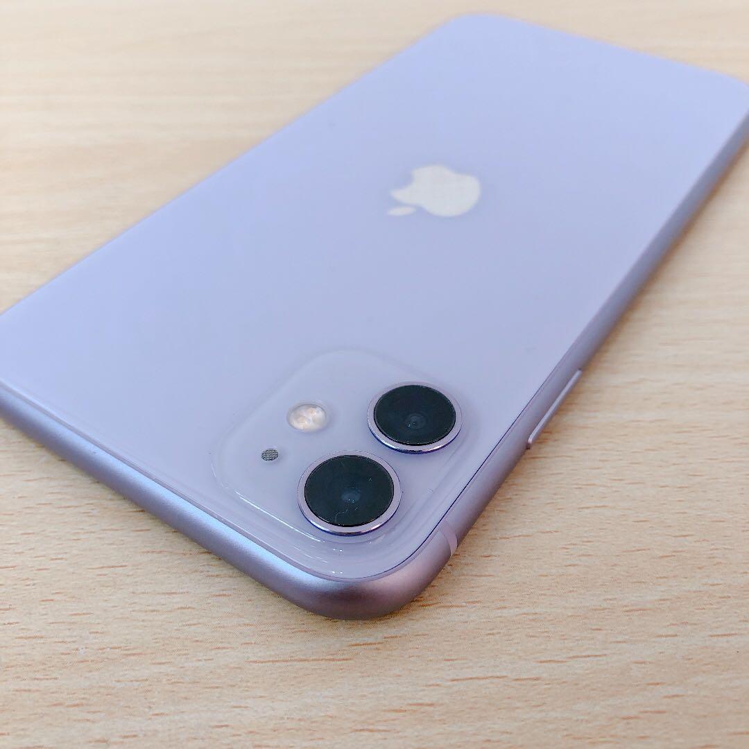 【訳アリ/残債なし】iPhone11 64GB SIMフリー パープル 1017