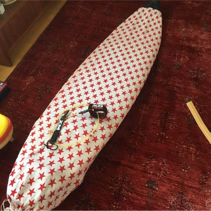 サーフィンショートボード&新品リーシュセット《ボードケース付き》