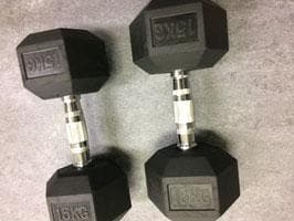 ヘックス ラバーダンベルSET　45kg×2 / 52.5kg×2