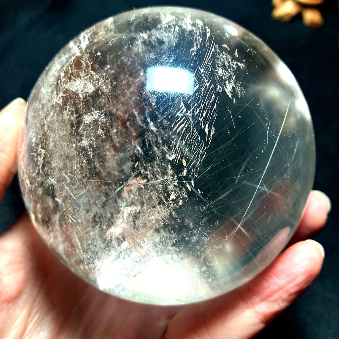 超特大　83mm ゴールドルチルクォーツ　金針水晶　パワーストーン