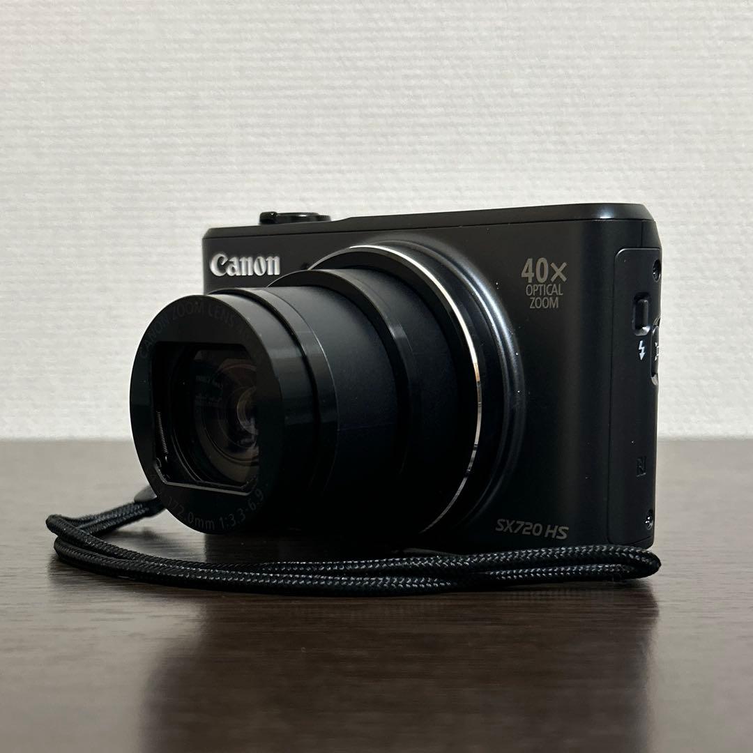 超美品　Canon POWERSHOT SX720HS デジタルカメラ　ブラック