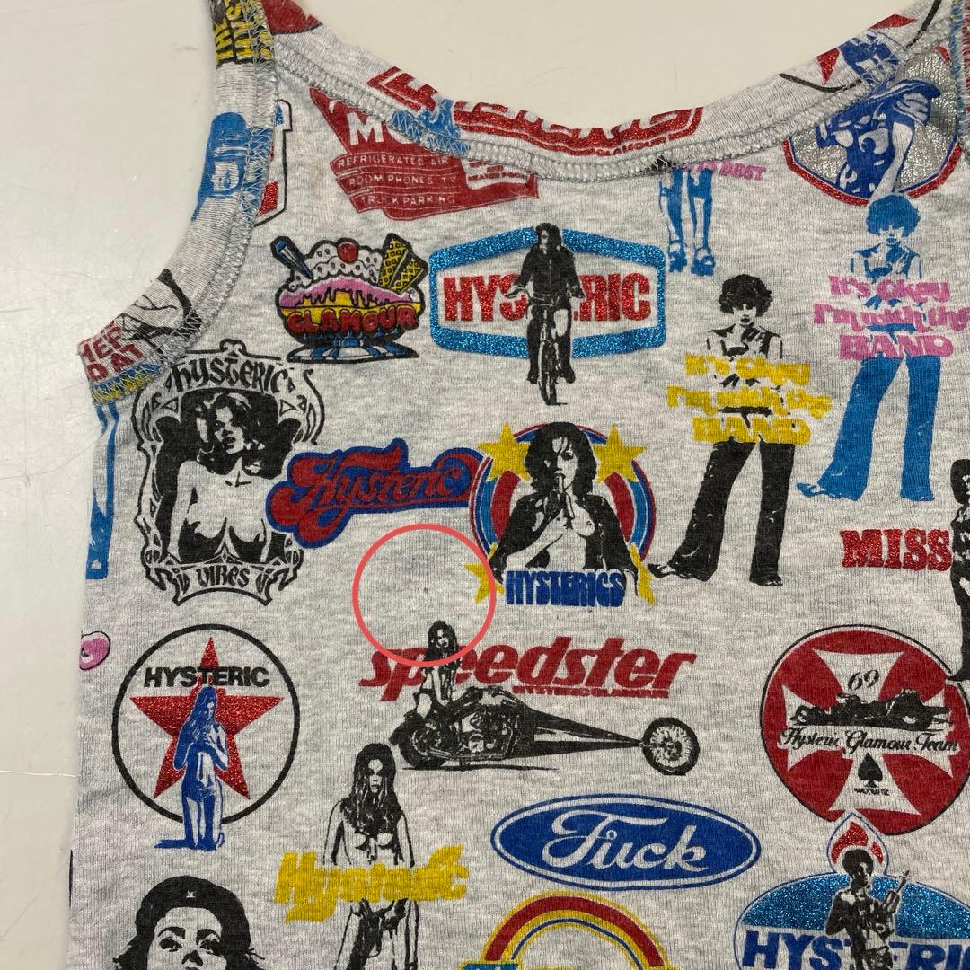 HYSTERIC GLAMOUR 旧タグヴィンテージ　総柄タンクトップ　Fサイズ