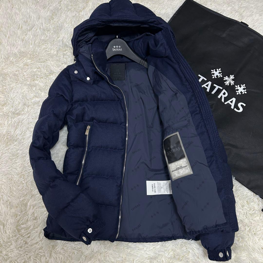 【極美品】タトラス ドミツィアーノ ダウンジャケット 濃紺 ネイビー 02 M