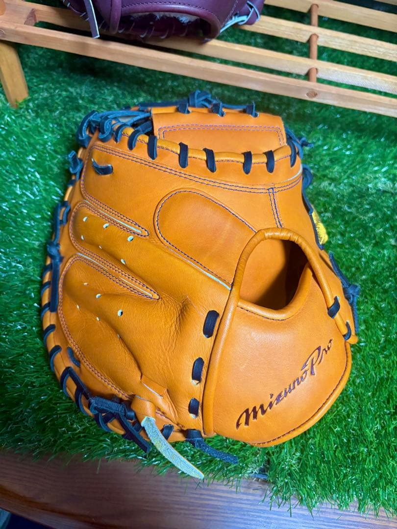 ミズノプロ　軟式　キャッチャーミット　號　オレンジ　MR型 Mizuno