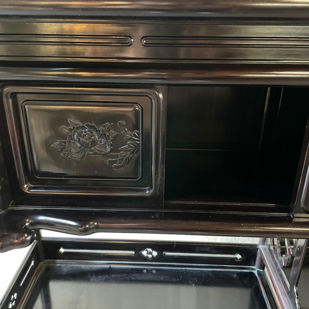 茶箪笥 水屋箪笥 飾り棚 茶棚　昭和レトロ 和製アンティーク 骨董 煎茶道具