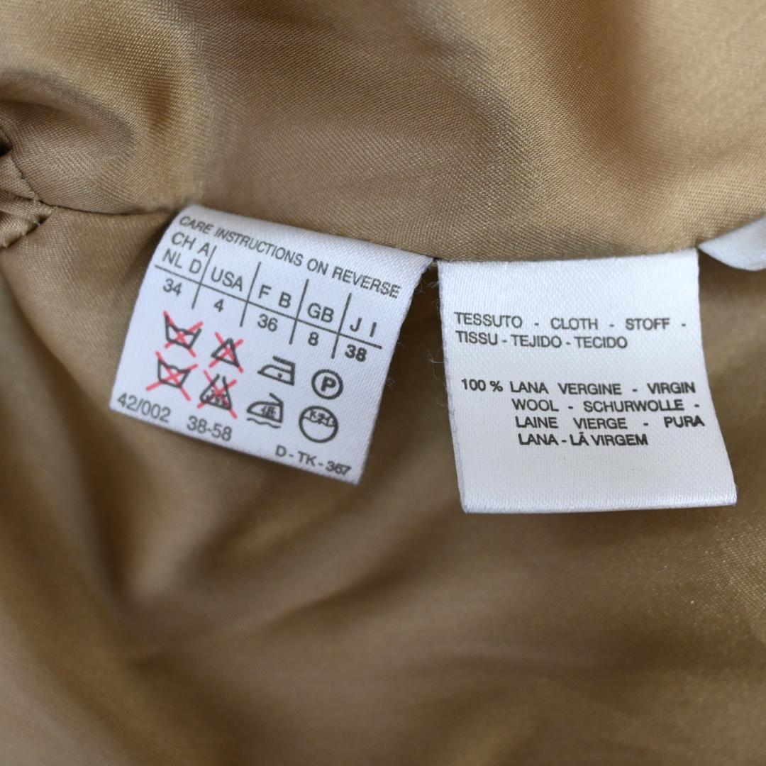 48046★冬 Max Mara ウールコート ステンカラー Aライン*