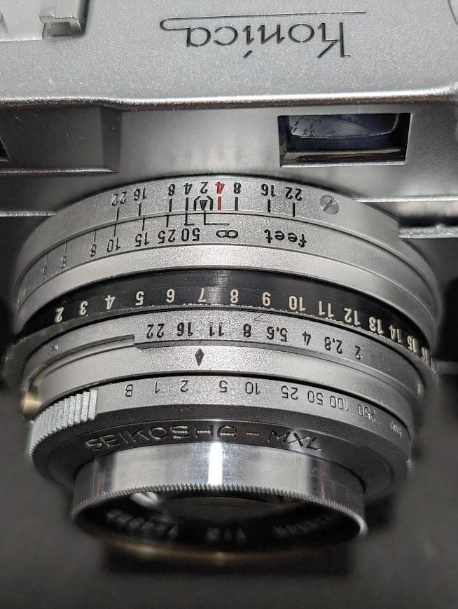 【外観美品・ 完動品】KONICA Ⅲ 48mm F/2 フィルムカメラ