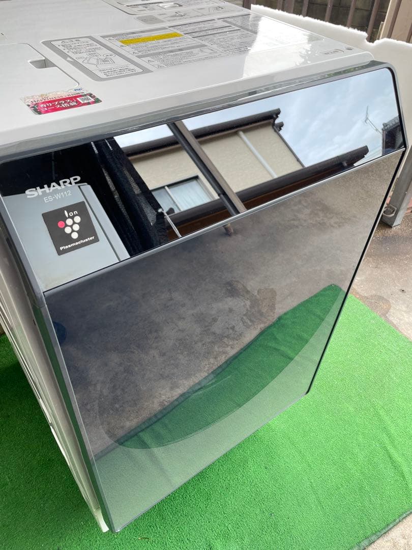 807シャープ 11kgドラム式洗濯乾燥機 おしゃれガラストップデザイン