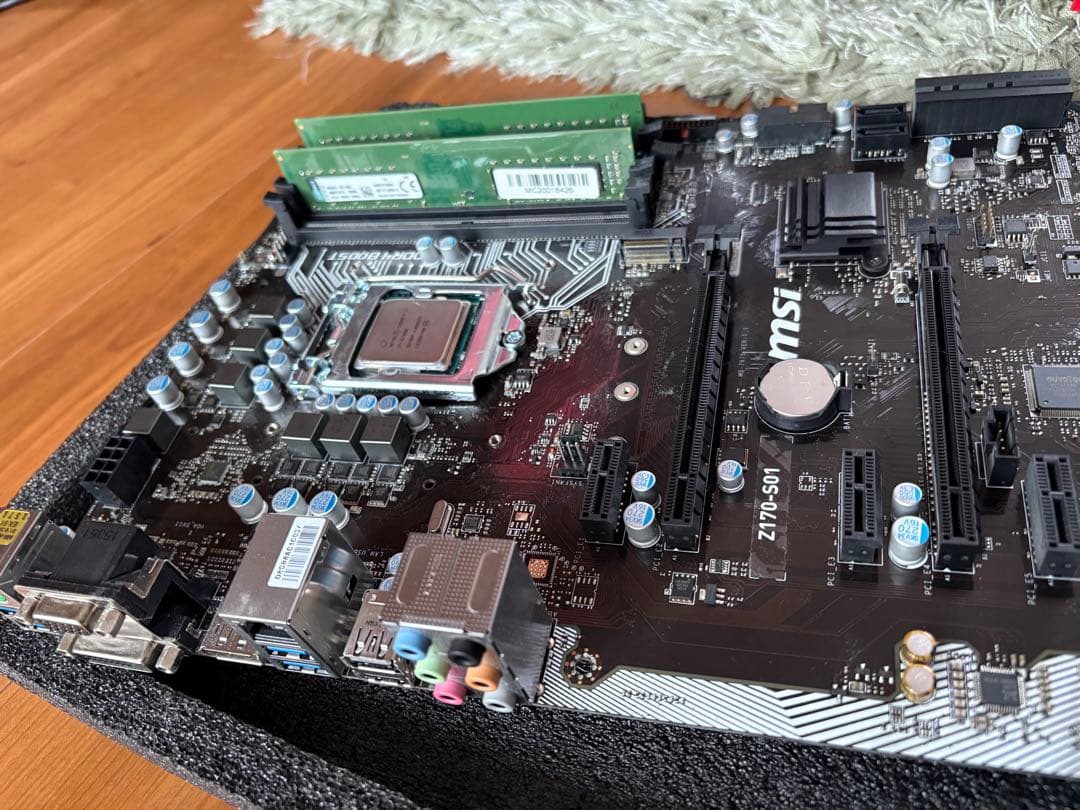 I7-6700k MSI Z170-S01 マザーボード DDR4メモリ16G