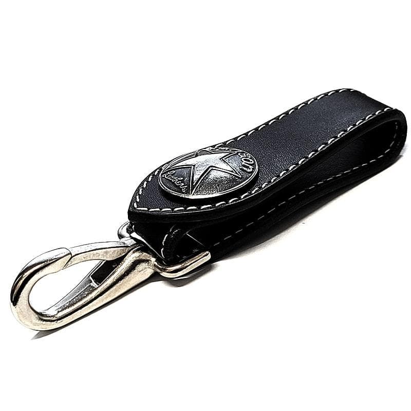 バンソン キーフック ブラック 牛革 vanson 日本製 キーリング 本革製